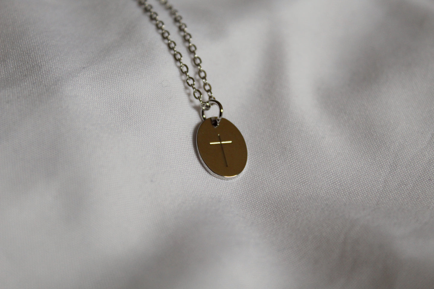 Cross Disc Necklace