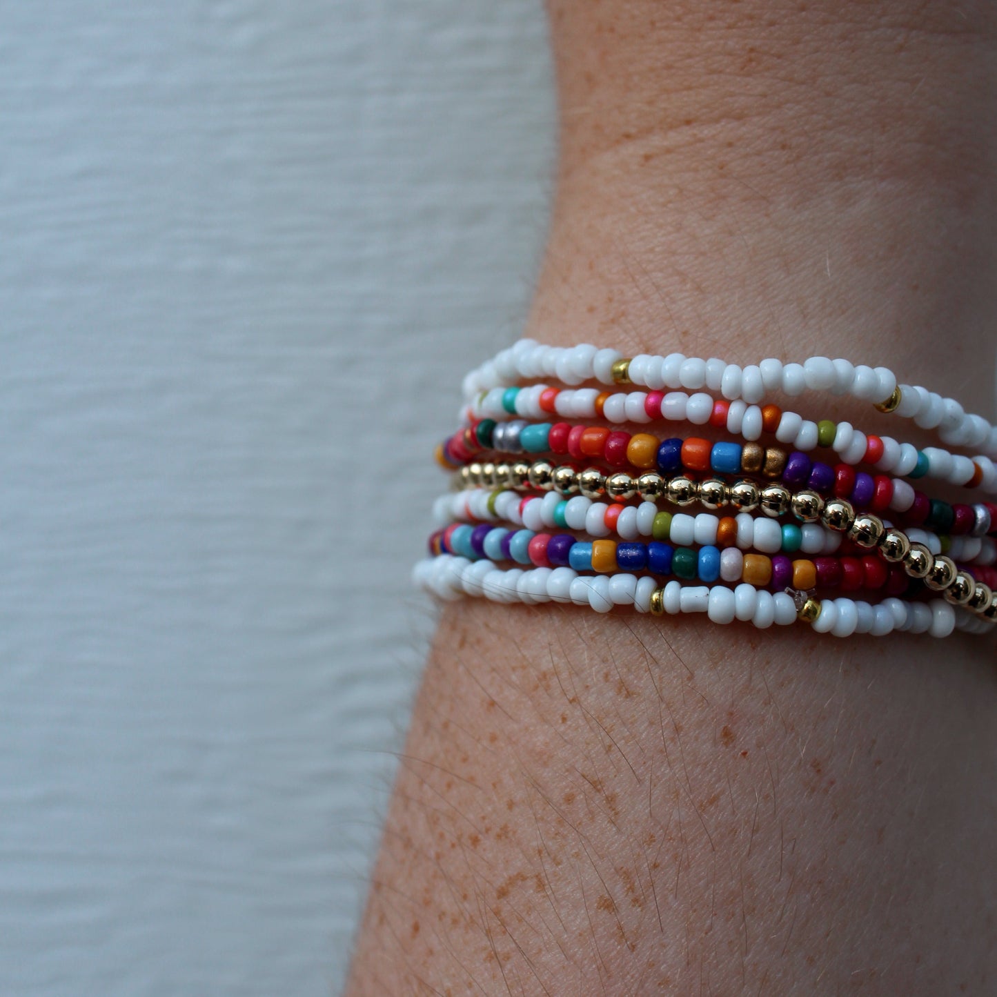 Bright Beaded Bracelets